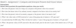 Compute and interpret present and future values