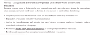White Collar Crime and Organized Crime
