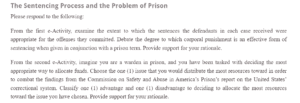 The Sentencing Process and the Problem of Prison