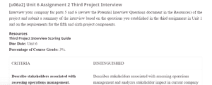 Third Project Interview