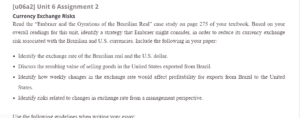 Currency Exchange Risks