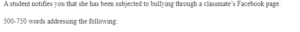 Cyberbullying And The First Amendment