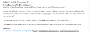 Doing Business with Chinese Speakers