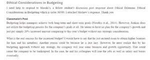 Ethical Considerations in Budgeting