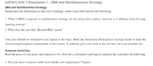 IBM and Multibusiness Strategy