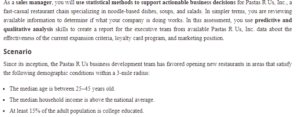 Predictive and Qualitative Analysis Report of Pastas R Us