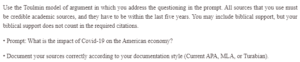  The Impact of Covid-19 on the American Economy