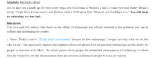 Effects of Technology on Social Interactions