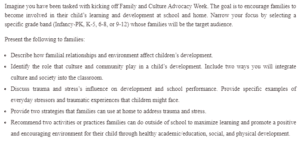 Family And Culture Advocacy