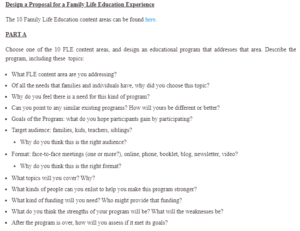 Family Life Education