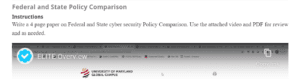 Federal and State Policy Comparison