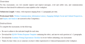 Harassment In The Workplace