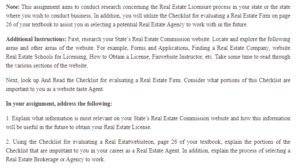 Real Estate Licensure