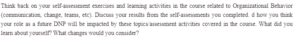Self-Assessment Exercises and Learning Activities on Organizational Behavior