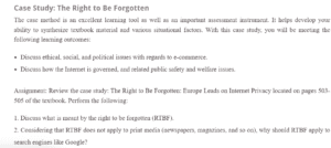 The Right to be Forgotten