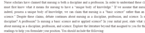 Advancing the Nursing Discipline, Profession, and Science