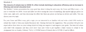 Closure of Schools due to COVID-19