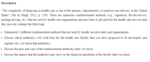 Healthcare Reimbursement Methods