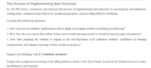 Implementing Best Practices