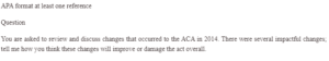 Applying the ACA Decision Making Model