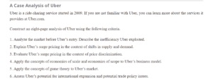 Uber Case Analysis