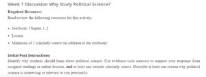 Why Study Political Science