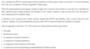 A PICOT Question
