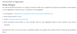 Assessment of Aggregate