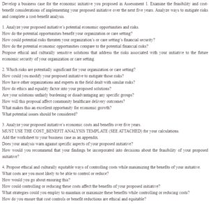 Business Case for a New Economic Opportunity