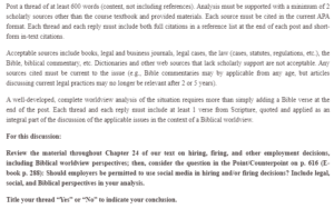 Business Employment Decisions