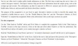 Descriptive Statistics