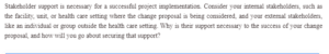 Importance of Stakeholder Support