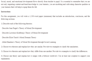 Moral Development Theories