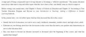 Reflections on My Journey to Becoming an Educator