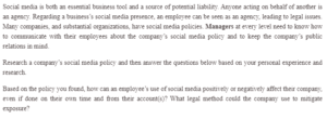 Social Media Policies In a Business