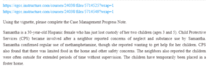 Case Management Progress Note