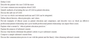 Complementary and Alternative Medicine (CAM)