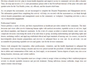 Disaster Recovery Plan