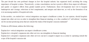 Expansion of Hospital Services