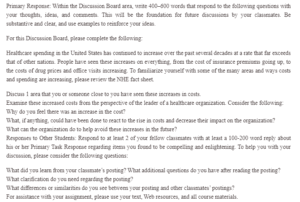 Increase in Cost of Outpatient Hospital Services