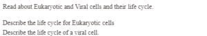 Life Cycle of Eukaryotic and Viral Cells