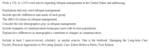 Lifespan Management in the US