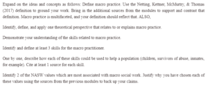 Macro Social work