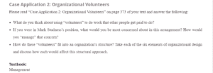 Organizational Volunteers