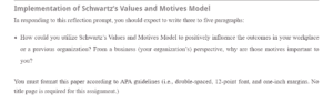 Values and Motives Model