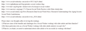 Social Worker Working with Older Adults and Their Families