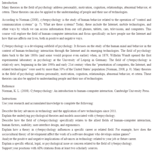 Technology And Cyberpsychology