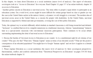 Universal Access to Education