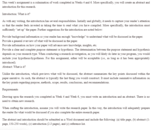 Abstract and Introduction