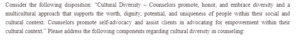 Cultural Diversity in Counseling